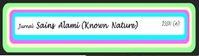Jurnal Sains Alami (Known Nature)
